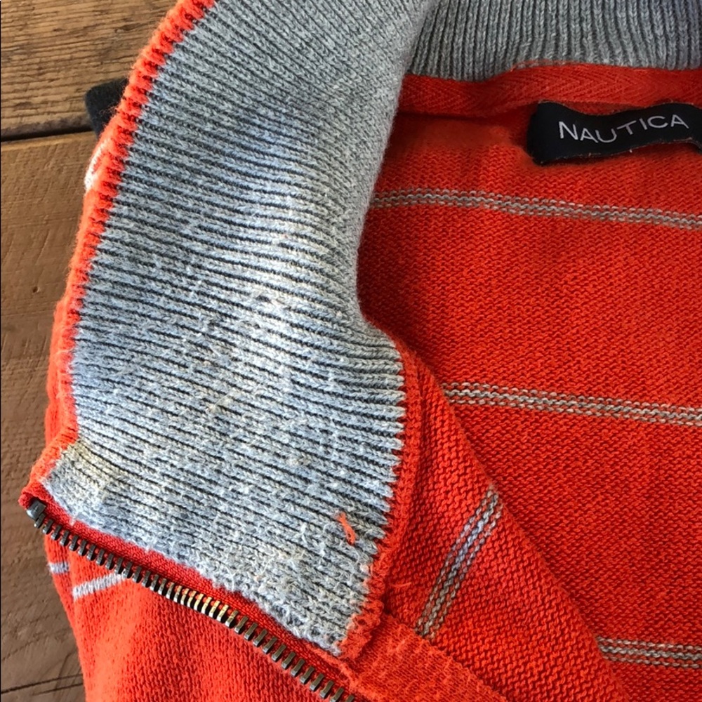 Nautica Men’s Zip Neck Cotton Sweater - Picture 11 of 12